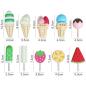 Preview: Großhandel B2B Eis Set Dessert Simulierter Eiscreme Stand aus Holz